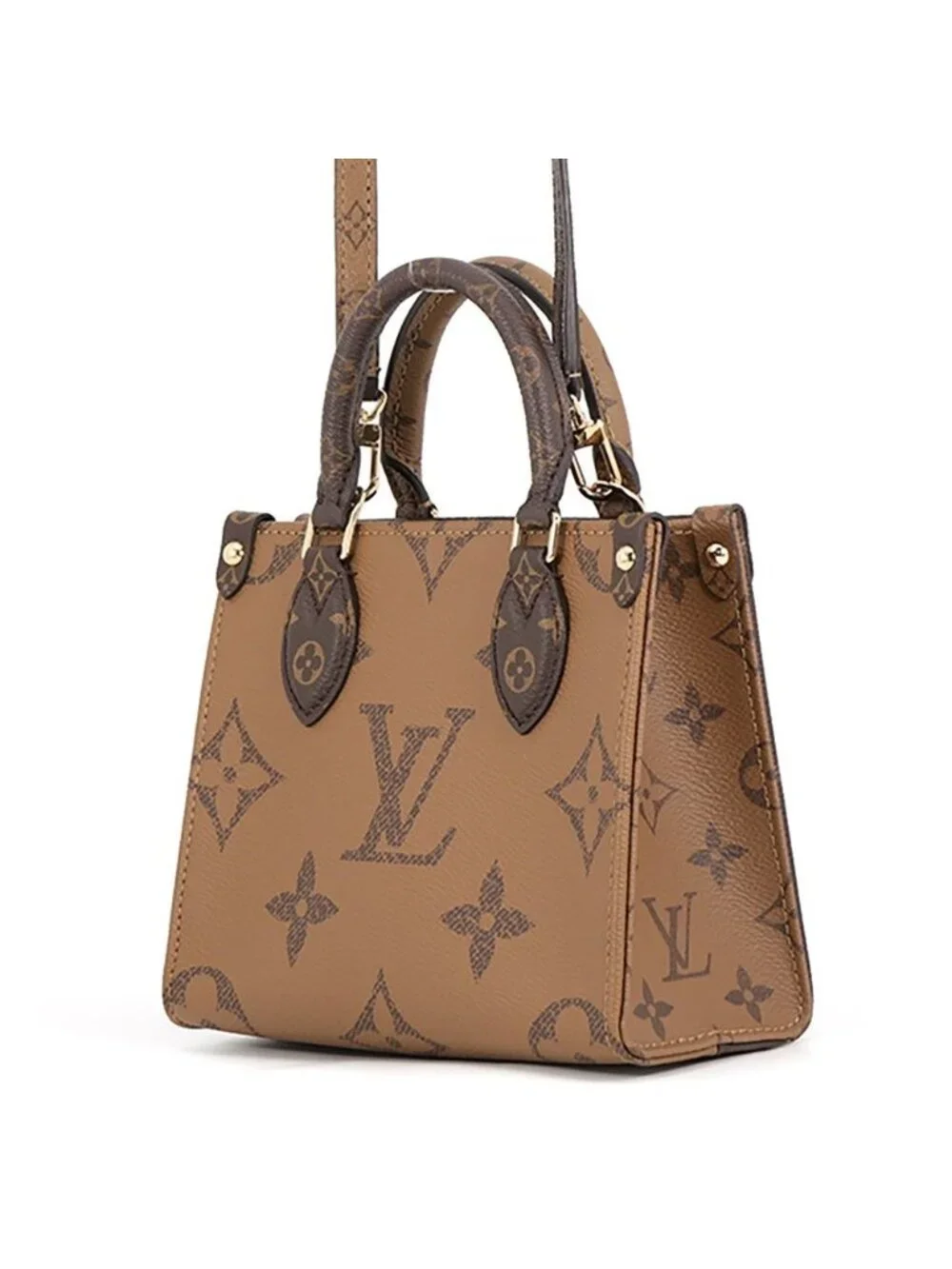 Louis Vuitton Monogram Reverse On The Go BB 2-Way Shoulder Bag
